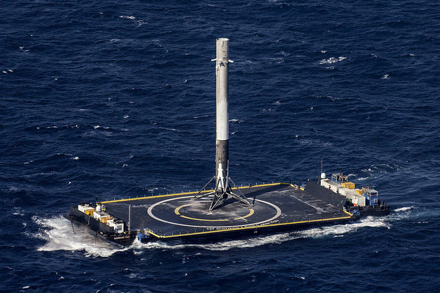 The first stage of SpaceX Falcon 9